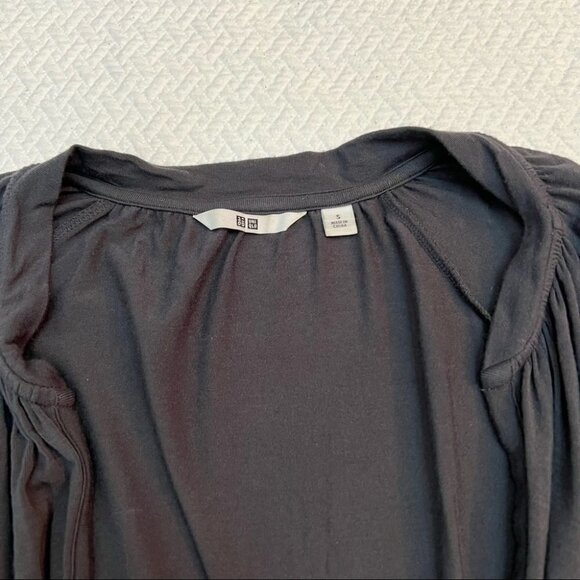 𝅺UNIQLO Lightweight Grey Cocoon Cardigan Size S - Picture 6 of 9